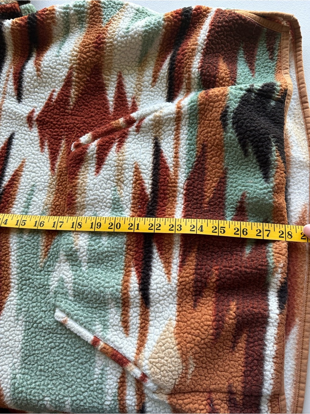 Wrangler Women’s Pullover Sherpa Fleece Quarter Zip Aztec Western, XXL - Picture 11 of 11